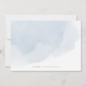 Glam navy silverヴィンテージ書が日付を保存 セーブザデート (裏面)