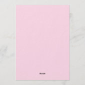 Glam Party Makeup Beauty Spa Teen Girls Birthday 招待状 (裏面)