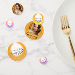 Glam Photo ガーリー Script 20 30 40th Birthday Party コンフェッティ