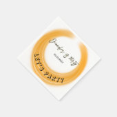 Glam Photo ガーリー Script 20 30 40th Birthday Party スタンダードカクテルナプキン (角)