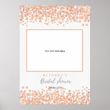 Glam Pink Bubblesブライダルシャワーカットフォトブース