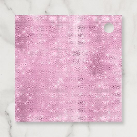 Glam Pink Chandeliers and Sequins フェイバータグ (裏面)