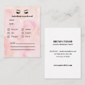 GLAM PINK Eightash Extensionクライアント相談会 名刺 (正面/裏面)