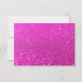Glam Pink Sparkle Minimal Branding サンキューカード (裏面)
