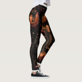 Glam Pumpkin Makeup Halloween Leggings レギンス (右)