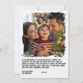 Glam Punk Funny Cat Retro Christmas Photo シーズンカード (裏面)