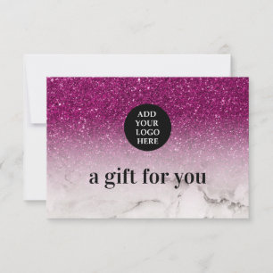 Glam Purpleグリッターグラデーション Marbleロゴのアップロード