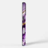 Glam Purple Agate Geode iPhone 16タフケース Case-Mate iPhoneケース (裏面 / 右)