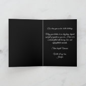 Glam Purple Amethyst Gems and Pearls 30th Birthday カード (内部)