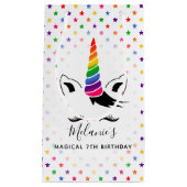 『Glam Rainbow Unicorn誕生日パーティー』 スモールペーパーバッグ (正面)