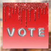 Glam Red Glitter Drip  ウィンドウサイン (シート2)