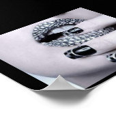 Glam Rhinestone Lipsポスター ポスター (角)