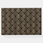 Glam Roaring 20の金ゴールド素晴らし1920結婚年代 ゲストブック (裏面)