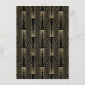 Glam Roaring 20s Gatsby Wedding Accommodation エンクロージャーカード (裏面)