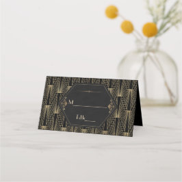 Glam Roaring 20s Great Gatsby Art Deco Wedding プレイスカード
