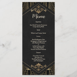 Glam Roaring 20s Great Gatsby Art Deco Wedding メニュー