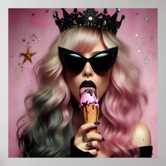 Glam rock luxury sweetライフスタイル写真 ポスター (正面)