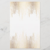 Glam Script Gold Confetti Rain チラシ (裏面)