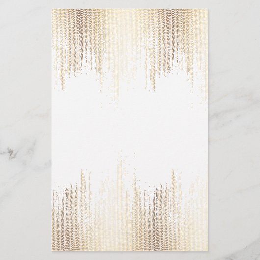 Glam Script Gold Confetti Rain チラシ (裏面)