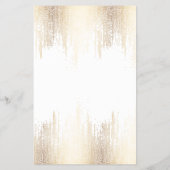 Glam Script Gold Confetti Rain チラシ (裏面)