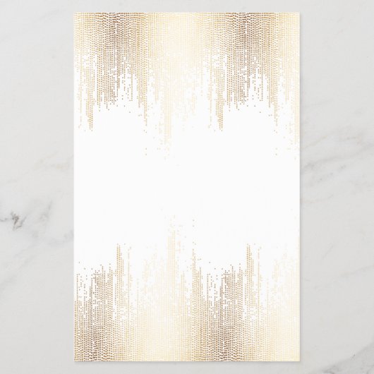 Glam Script Gold Confetti Rain チラシ (裏面)