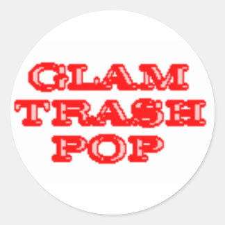 Glam Trashステッポップ・アートのカー ラウンドシール