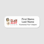 GLaMalot 2024名前バッジ 名札 (正面)