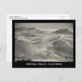 Glamisの砂丘の砂漠のImperial Valleyの写真 ポストカード (正面/裏面)
