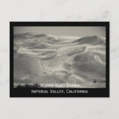 Glamisの砂丘の砂漠のImperial Valleyの写真 ポストカード (正面)