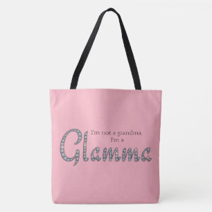 Glammaのきらきら光るで、カスタムな背景色 トートバッグ