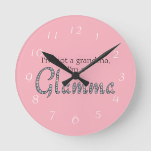 Glammaのきらきら光るな時計 ラウンド壁時計