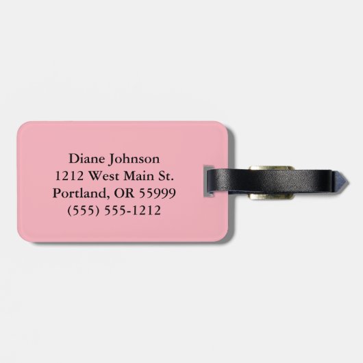 Glammaのきらきら光るな荷物のラベル ラゲッジタグ (裏面横)