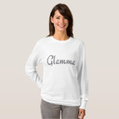 Glammaのきらきら光るな長袖のTシャツ Tシャツ (正面フル)