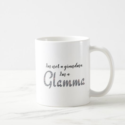Glammaののどきらきら光るなラインストーンのデザイン コーヒーマグカップ (右)