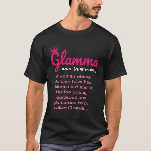 Glamma定義おばあちゃん Tシャツ (正面)