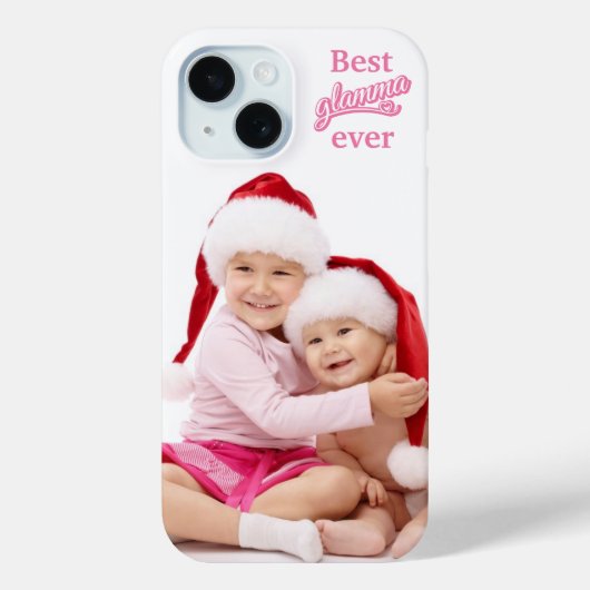 Glamma最高の Ever photo pink/white on white Case-Mate iPhoneケース (裏面)