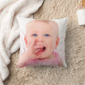 Glamma最高の Ever Photo white/pink Pillow クッション (ブランケット)