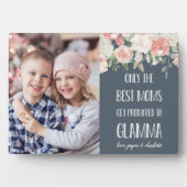 Glamma祖母の母の日の写真 フォトプラーク (正面)