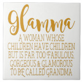 Glamma -すばらしい祖母 タイル (正面)
