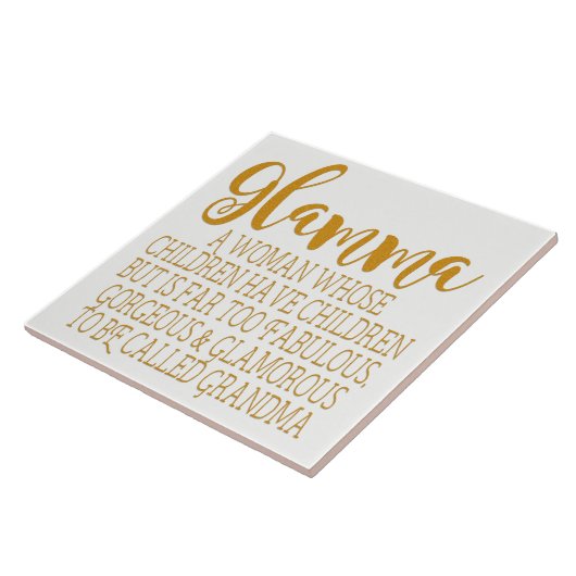 Glamma -すばらしい祖母 タイル (側面)