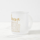 Glamma -すばらしい祖母 フロストグラスマグカップ (正面右)