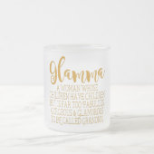 Glamma -すばらしい祖母 フロストグラスマグカップ (中央)