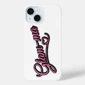 Glamma black/pink on white Case-Mate iPhoneケース (裏面)
