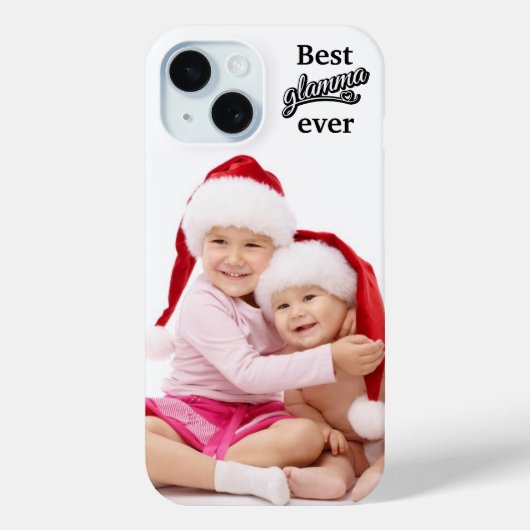 Glamma Ever最高のフォトブラック/ホワイトのホワイト Case-Mate iPhoneケース (裏面)