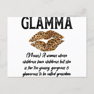 Glamma Leopard Lipsキス- Glam-Ma説明 – Mot ポストカード