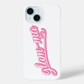 Glamma pink/white on white Case-Mate iPhoneケース (裏面)