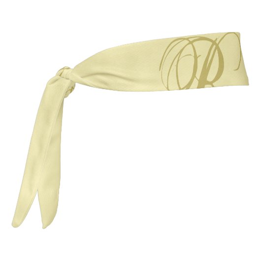 Glamor金ゴールド背景パーソナライズされたテンプレート名 タイヘッドバンド (回転270)