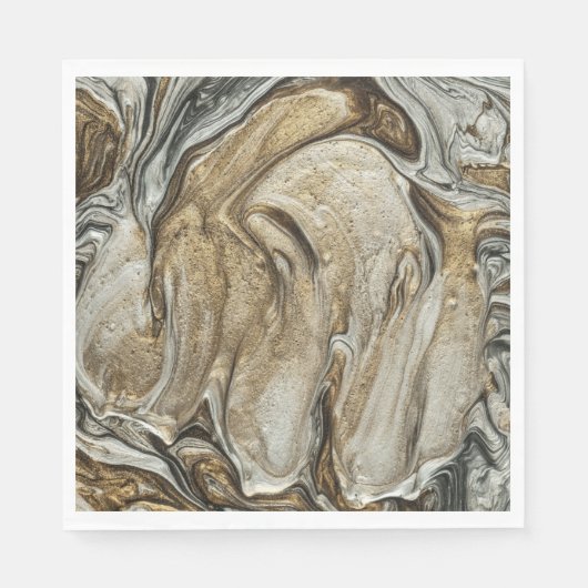 glamor 003液体茶色のナプキン スタンダードランチョンナプキン (正面)