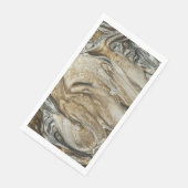 glamor 003液体茶色の色の紙ゲストタオル (コーナー)