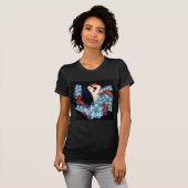 Glamor Model in Poppy flower bed, ART by LeahG Tシャツ (正面フル)